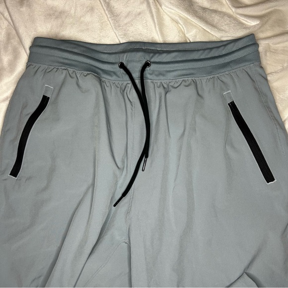 Men’s pudolla running joggers size large blue/gray loose fit like new - Picture 3 of 5